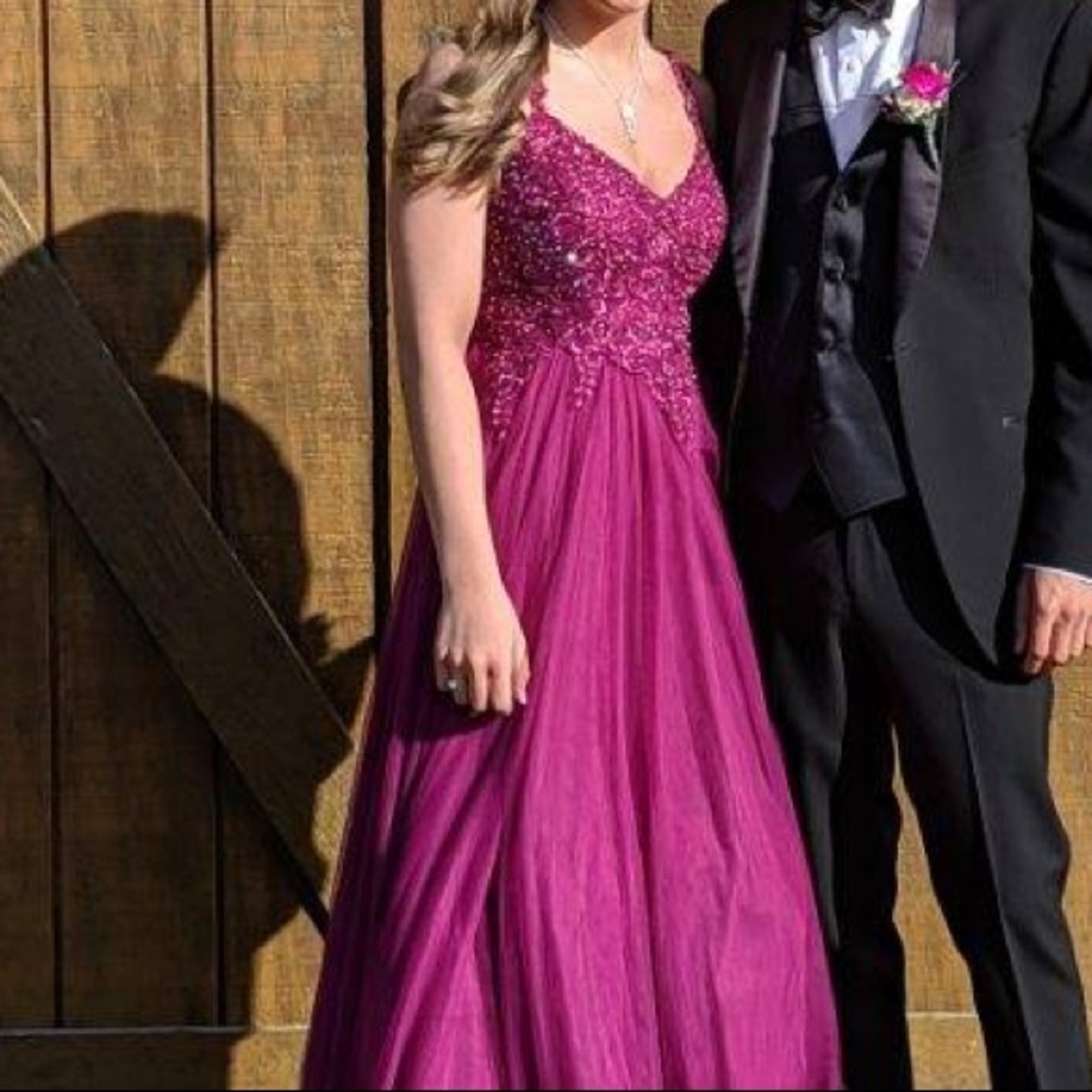 Fuschia Prom Dress